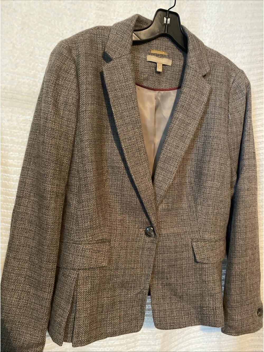 Talbots Size 10 Italian Tweed Luxe Wool Blend Blazer